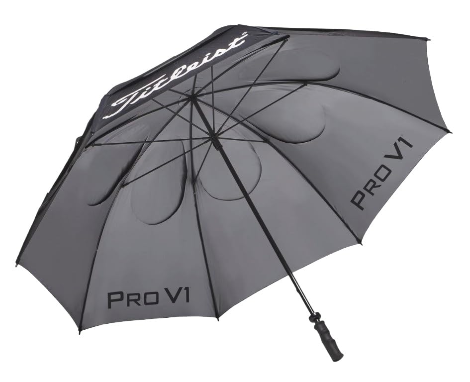 Amazon.com: Titleist Tour Double Canopy Umbrella Black : Sports