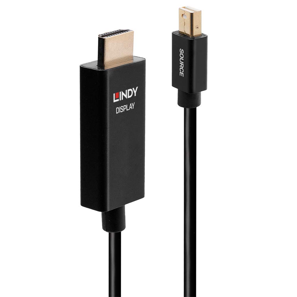 LINDY 40921 1m Aktives Mini DisplayPort an HDMI Adapterkabel mit HDR