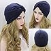 2 Piezas Pañuelos Gorros de Dormir Turbante para Mujer Algodón Elástico Pañuelos...
