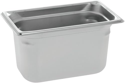 Vollrath 90462 Super Pan - Bandeja de mesa de vapor de 3 cuartos (6 pulgadas de profundidad, acero inoxidable)