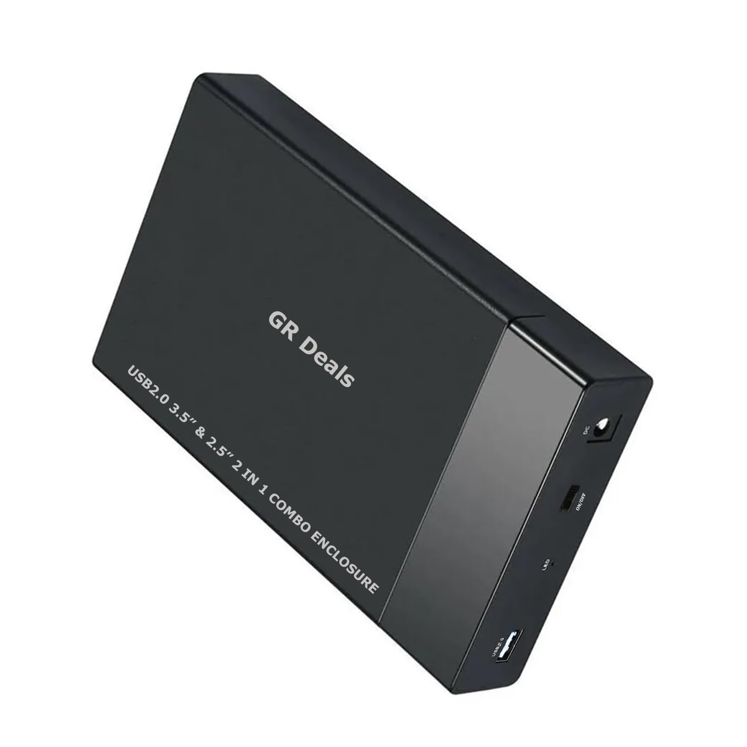 2in1 USB 2.0 External Hard Drive Casing for 3.5" Sata Hard Drives Dual 2.5 inch and 3.5 inch HDD Enclosure (Black).-image-40