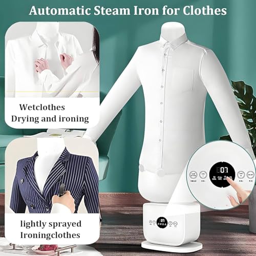 TozMvi Automatic Steam Iron,Portable Inflatable Garment Wrinkle Remover for all kinds clothes,Upgraded Touched Iron Machine,Time & Temperature Adjustable - Image 5