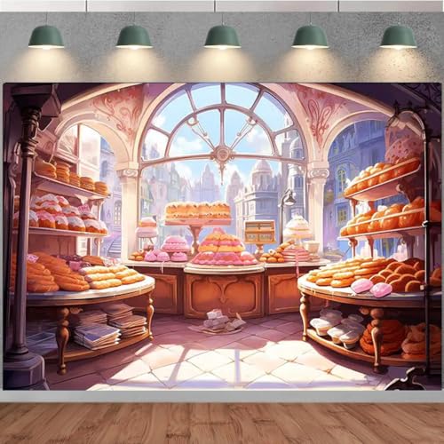 Fondo Fotográfico Temático de Postres 7X5FT miniatura 4