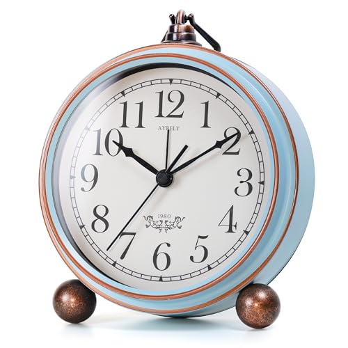 AYRELY® 5.3' Vintage Analog Alarm Clock, Battery...