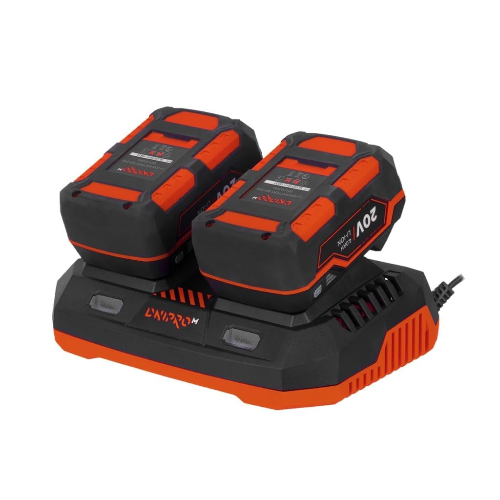 Kit 2 Baterías 20V 4Ah BP-240 + Cargador FC-230 | Pack Pro DM20 | Autonomía Máxima para Herramientas Inalámbricas