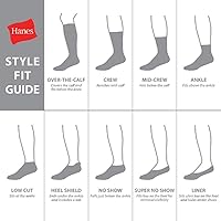 Vista 3 de Hanes Calcetines acolchados Max para hombre, absorben la humedad con control de olores, paquete múltiple