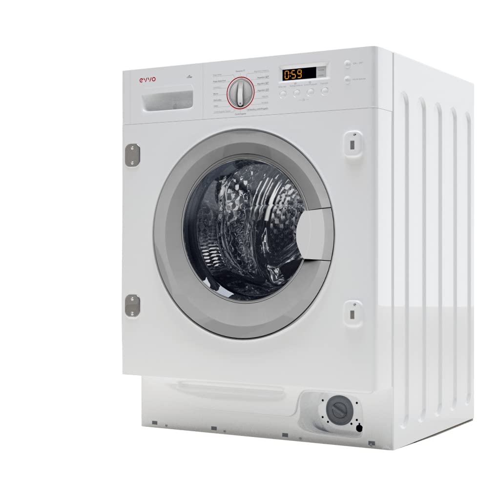 EVVO Lavadora-secadora integrable i8w6se - 8 Kg lavado/ 6 Kg secado,1400RPM