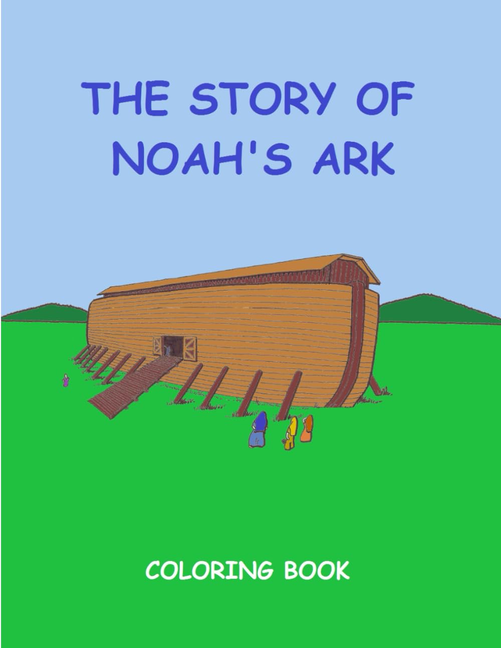 The Story of Noah's Ark: Coloring Book
