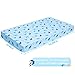 UOMNY Crib Sheet for Baby Boys Shark Fitted Crib Sheets for Standard Crib and Toddler Mattresses Ocean Crib Mattress Sheets for Daycare 52 x 28 Blue