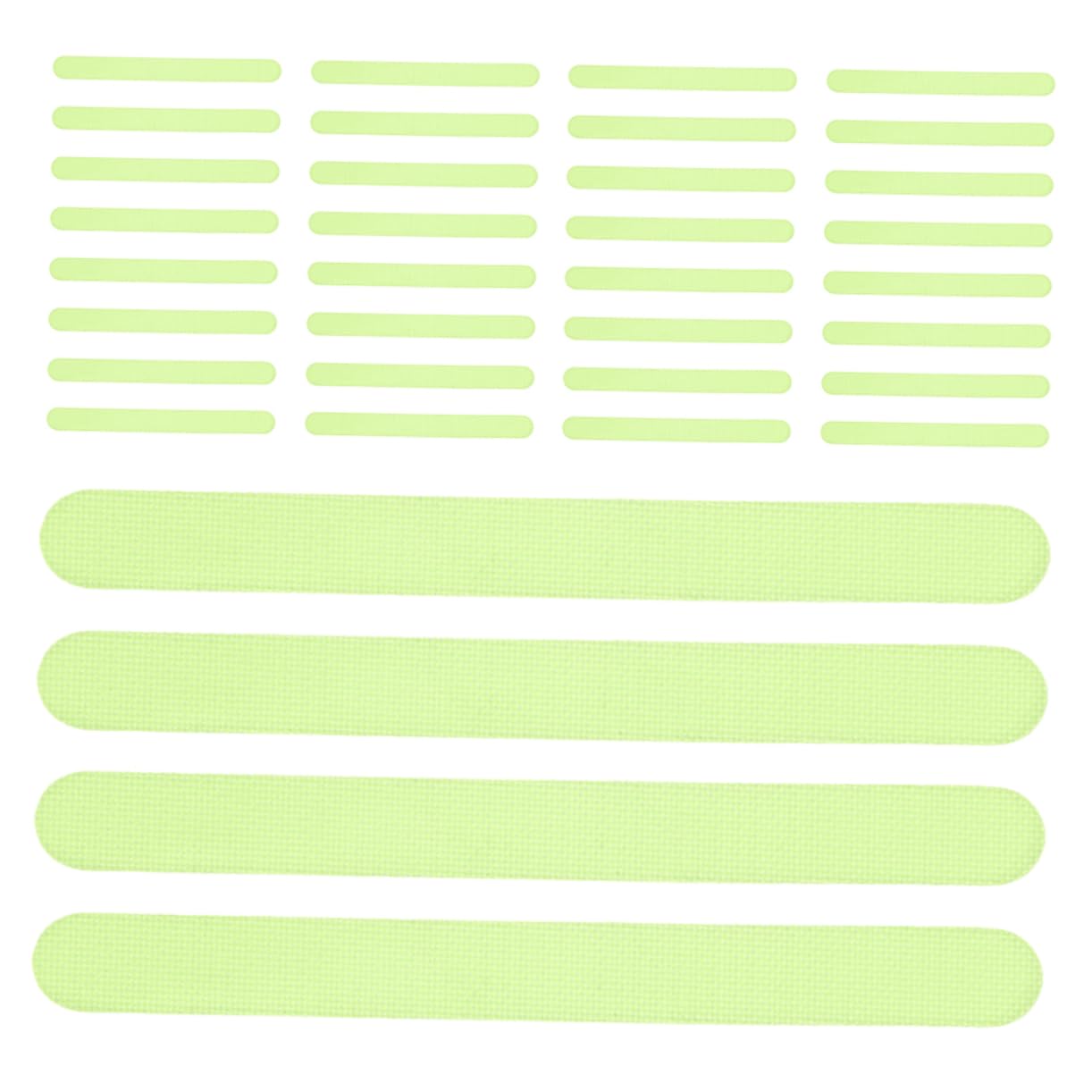 Zerodeko 3 Sets Luminous Slip Shower Strips of Bath Stickers for Bathtub Floors Effortless Installation Textured Grip Design