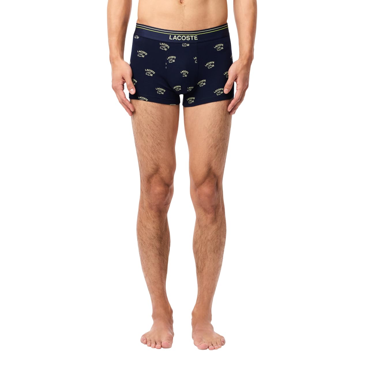 Lacoste Men's Cotton Stretch Print Animation Boxer Briefs
