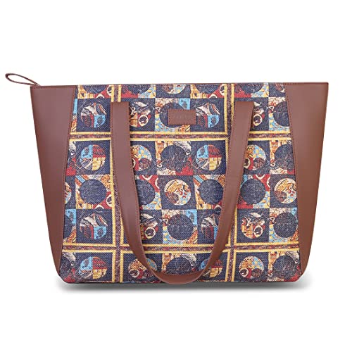 ZOUK Women’s Handcrafted Side Tote Bag and Handbag for Office and College