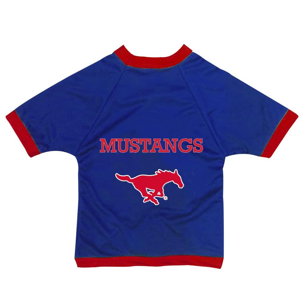 NCAA SMU Mustangs Athletic Mesh Dog Jersey