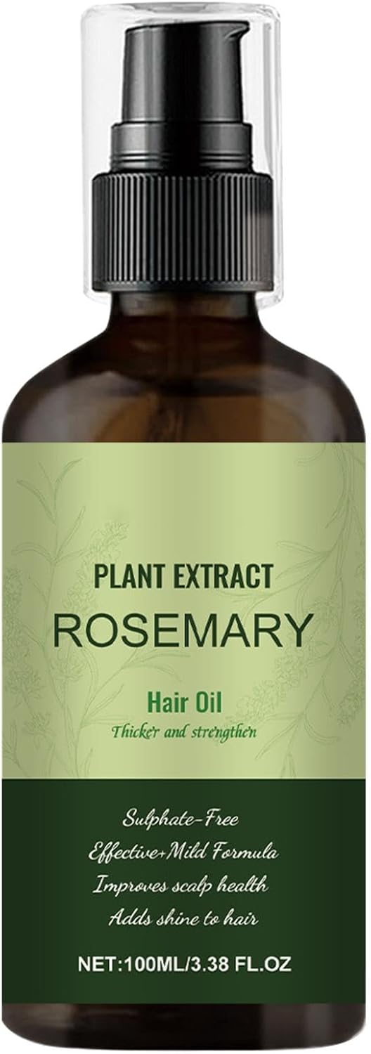 Rosemary Oil For Hair & Skin, Treat Dry Damaged Hair To Target Hair Loss, 100 Ml Gentle Hair Growth Oil For Hair And Scalp, Effective Hair Nourishing Oil For All Hair Types