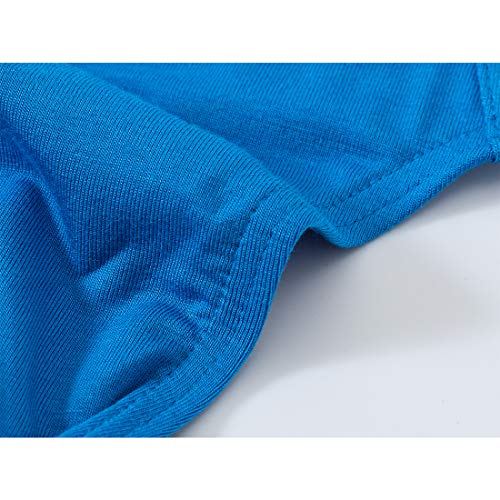 Zonbailon 2Xl Mens Bamboo Thong Comfy Sexy Man Thong Underwear G String T-Back Blue #TOP4
