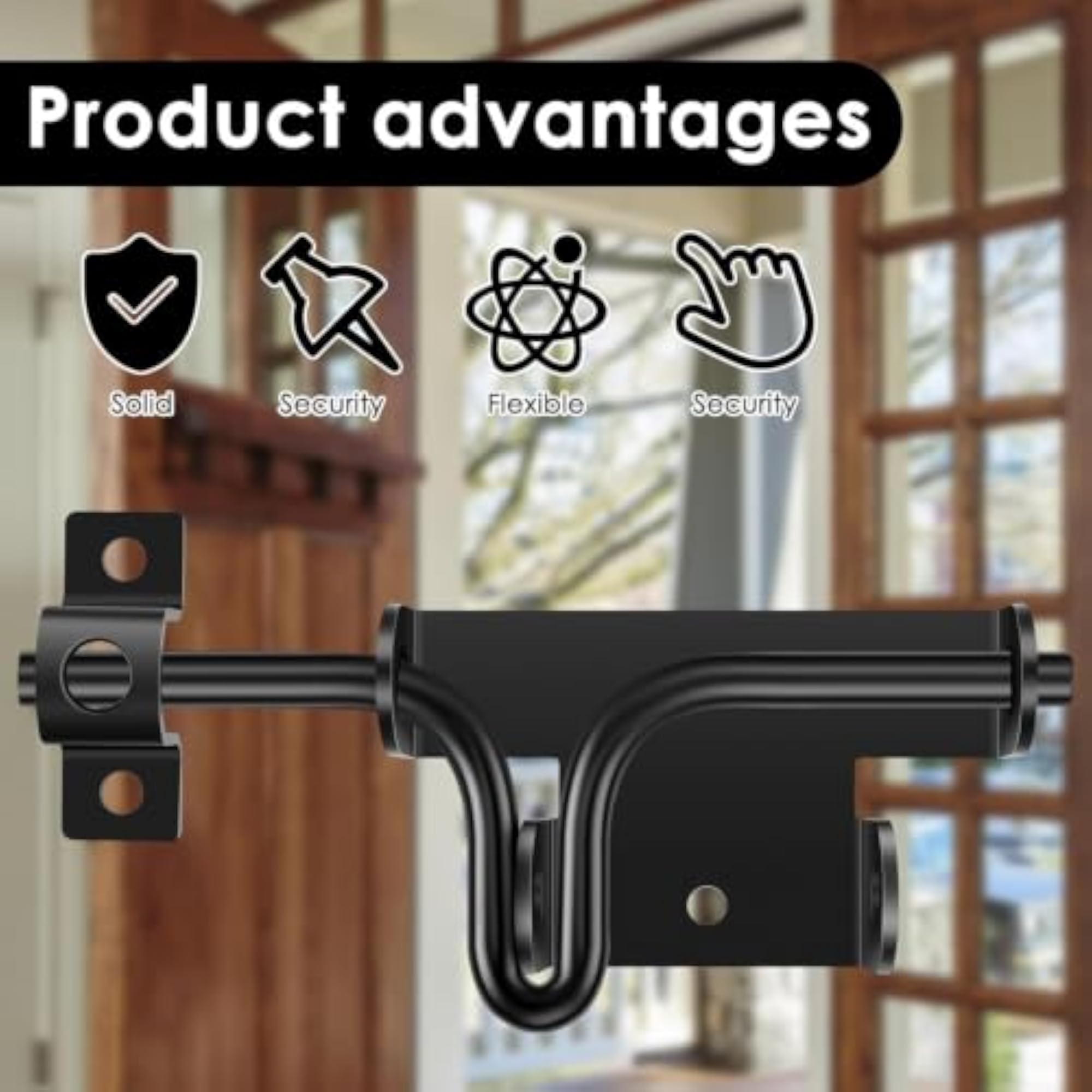 Heavy Duty Slide Bolt Lock for Outdoor Gates