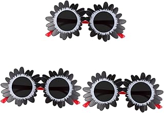 3 Pares De Óculos De Sol Da Moda Roupas De Bebê Menina Óculos De Sol De Coração Decoração Da Moda Óculos De Sol Redondos Anti-Uv Flor Óculos De Sol Para Crianças De 2 A 4 Anos