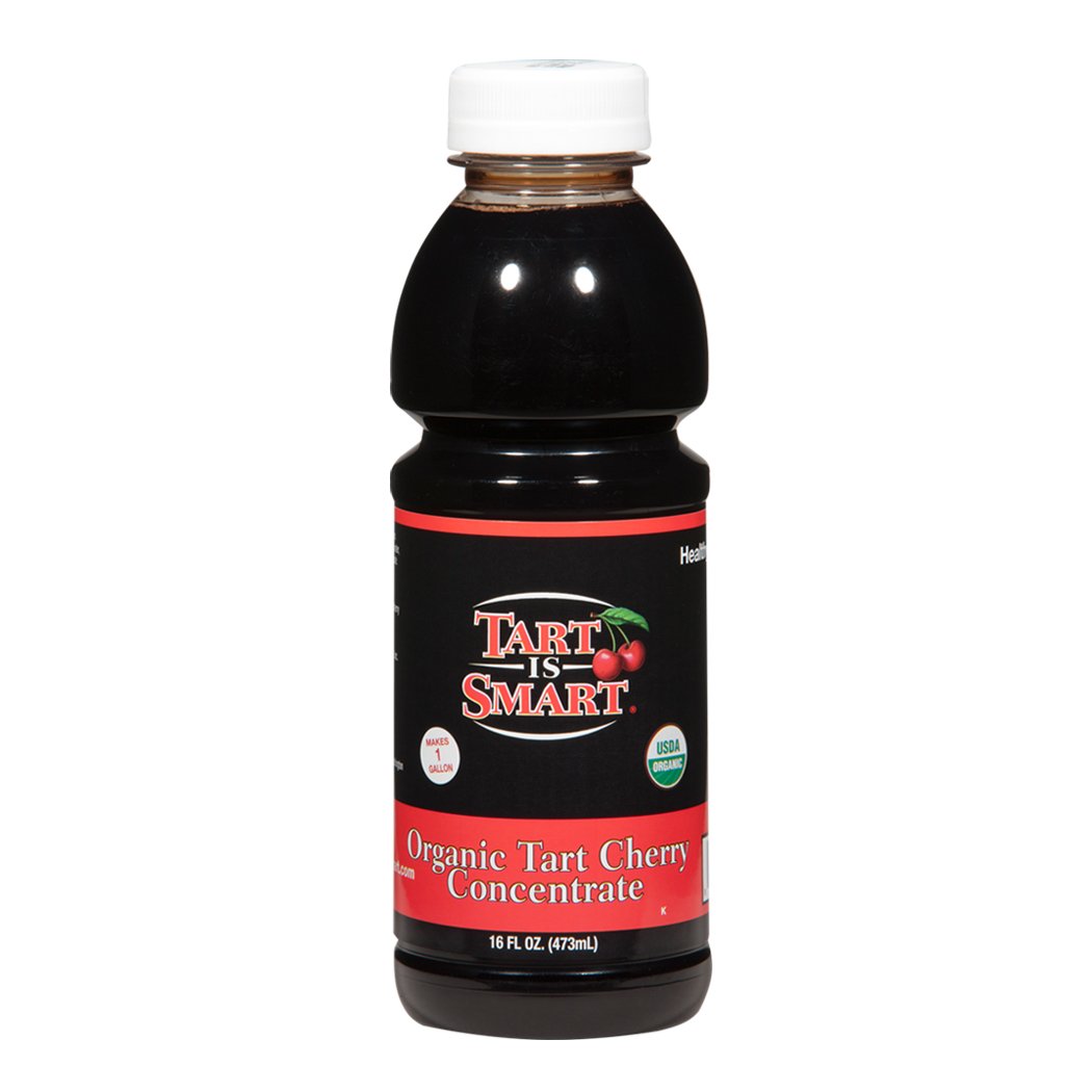 Tart is Smart Montmorency Tart Cherry Juice Concentrate, Cherry Juice Bottle Beverage, Rich in Antioxidants, Ideal for Muscle Recovery and Sleep Support, No-Added Sugar - 32 Ounce Bottle (Pack of 1)