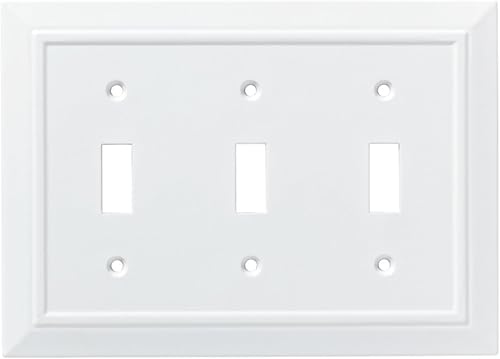 Miniatura 5 de Franklin Brass Paquete de placas de pared Classic Architecture (blanco)