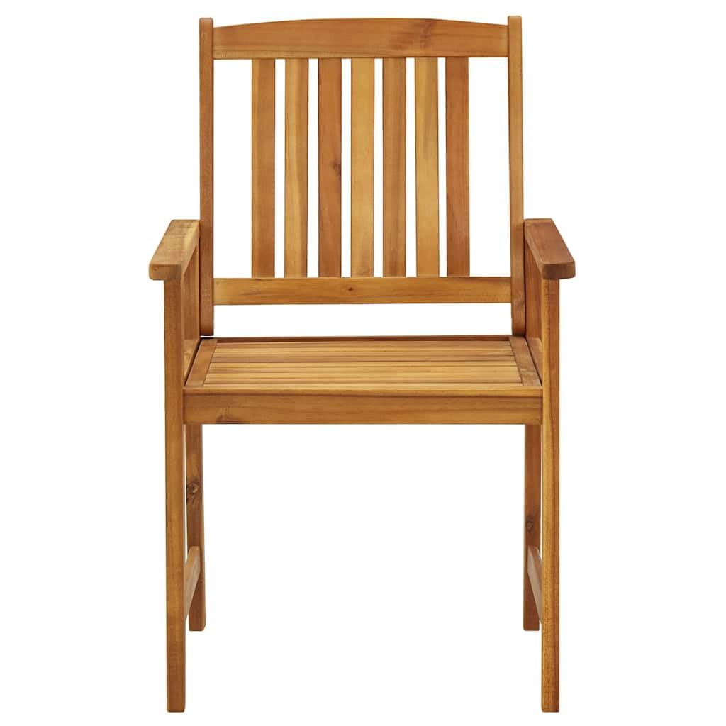 Set di 4 sedie da regista, in legno massiccio di acacia, portata massima di 110 kg per seduta.