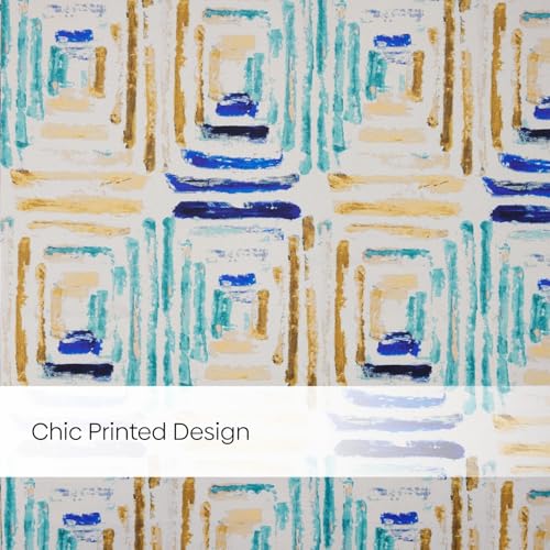 Image of haus & kinder Blackout Window Curtains 5 Feet Long Pack of 2 Window Curtains, 5 Feet Curtains for Window, 80% Room Darkening (Atelier Grid, Multicolour 114x152 CM)