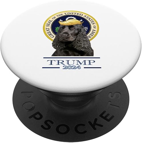 Miniatura 1 de Trump 2024 Cocker Spaniel inglés PopSockets PopGrip intercambiables