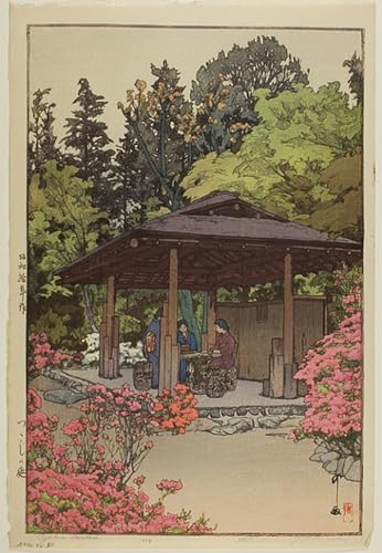Affiche Toile Jardin d'azalées d'une finesse absolue