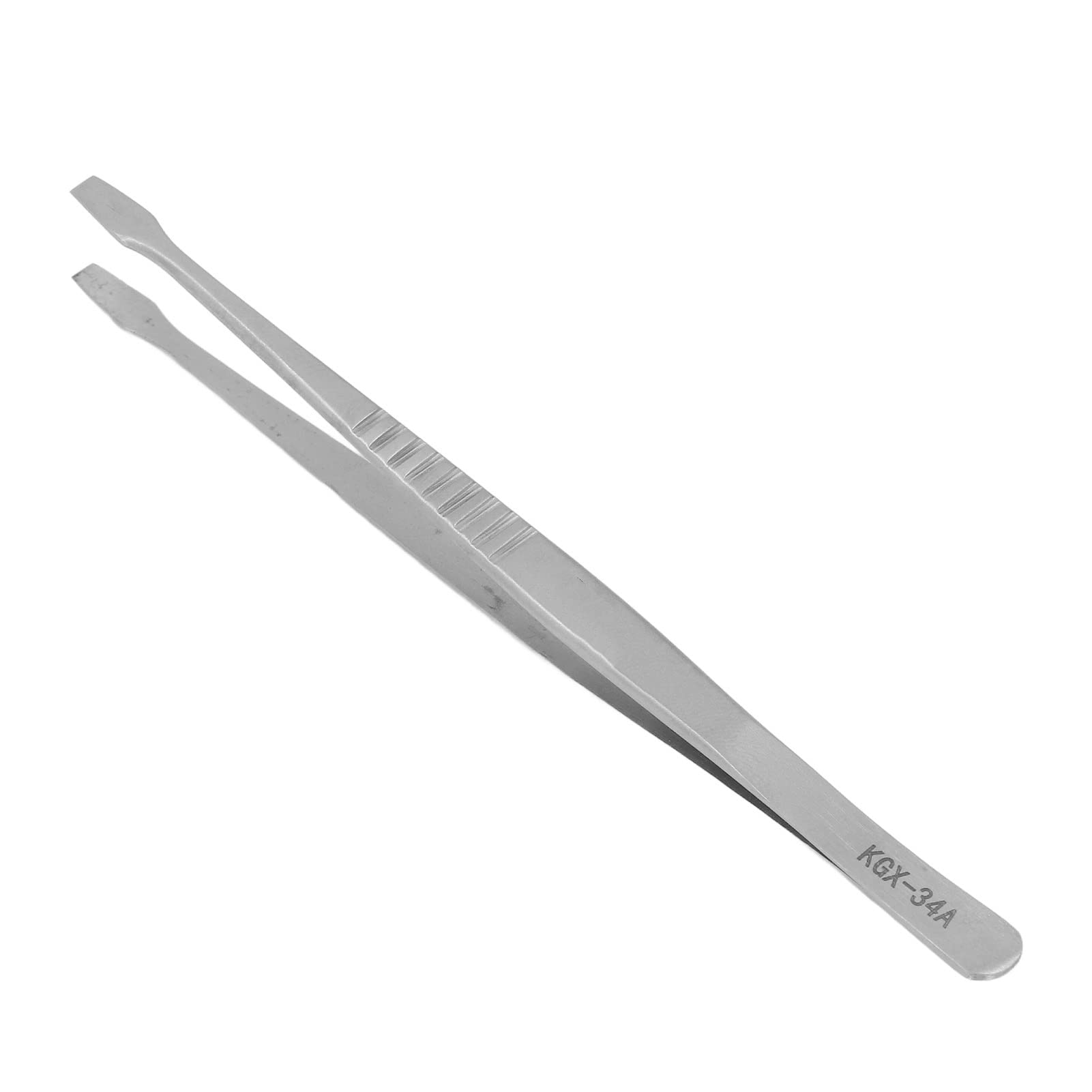 Accurate Tweezers, Matte Sandblasted Alloy Steel Tweezers High Elastic Band for Fingerprint Line