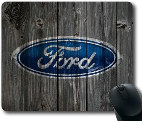 Customizablestyle Ford Car Logo with Wood Mousepad, Customized Rectangle DIY Mouse Pad
