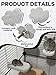 Niwaes Chinchilla Lava Ledges Rat Climbing Platform 6 Pack Pumice Ledge Shelf Pet Chewing Grinding Toys Small Animals Cage Accessories for Totoro Squirrel Guinea Pig Hamster Gray