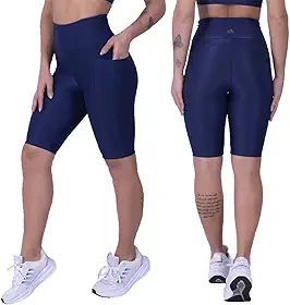 Bermuda Feminina de Corrida Wonder Lush, Poliamida com Bolsos Laterais, Short Leg para Esportes