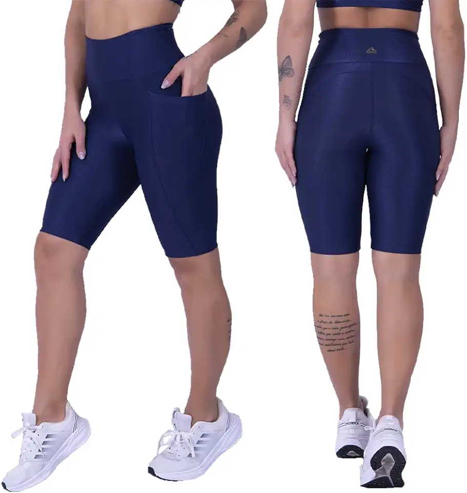 Bermuda Feminina de Corrida Wonder Lush, Poliamida com Bolsos Laterais, Short Leg para Esportes