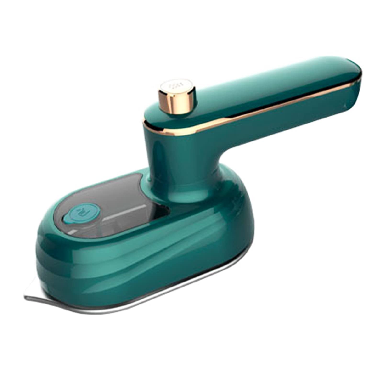 CBEI Steam Iron,2-in-1 Portable Travel Iron Folding/Rotating Handle Converts into Handheld Steamer 20s Fast Heat-up Mini Garment for Home and Travel, Green (HX-6168)