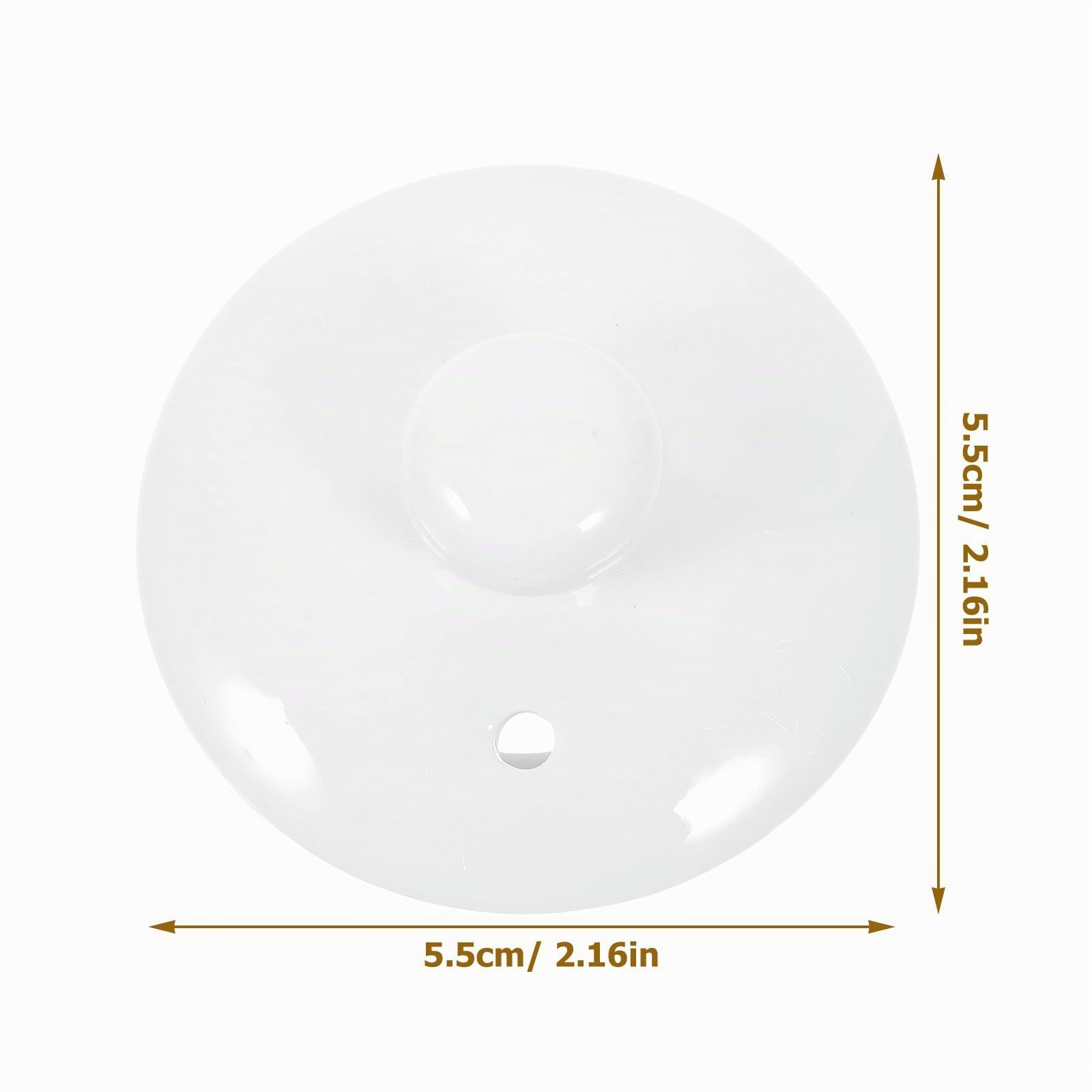 INOOMP Couvercle De Tasse À Thé En Céramique Blanche 2.17 in Couvercle De Théière De Remplacement Universel Joint Étanche Surface Brillante Accessoire Pour Théière