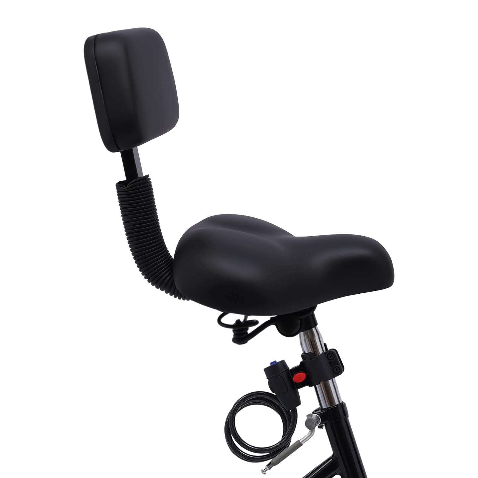 Tricycle pour adulte 24 ", pliable, 3 roues, 7 vitesses, tricycle pour adulte, tricycle pliant avec panier, lampe, dossier arrière et porte-gobelet (noir)