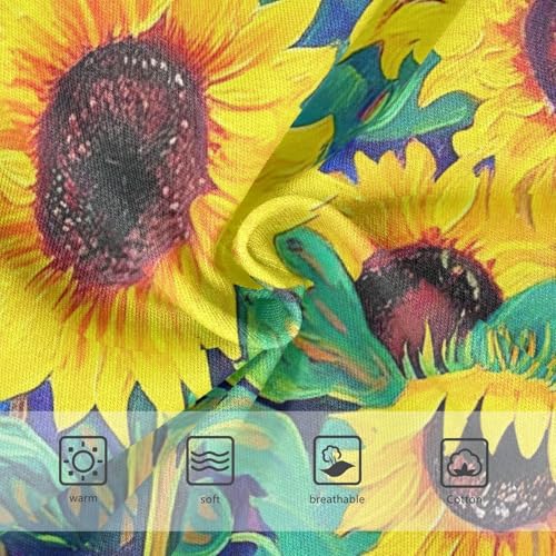 Cotton Girls Underwear Toddler Sunflowers Field Oil Paintings Little Girl Panties Aesthetic Briefs Undies Kids 2t3