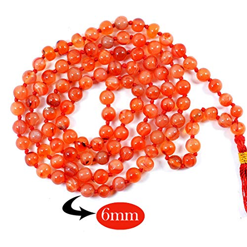 Image of Reiki Crystal Products Natural Reiki Feng-Shui Mala Necklace 6 mm Crystal Stone 108 Bead Jaap Mala for Men and Women