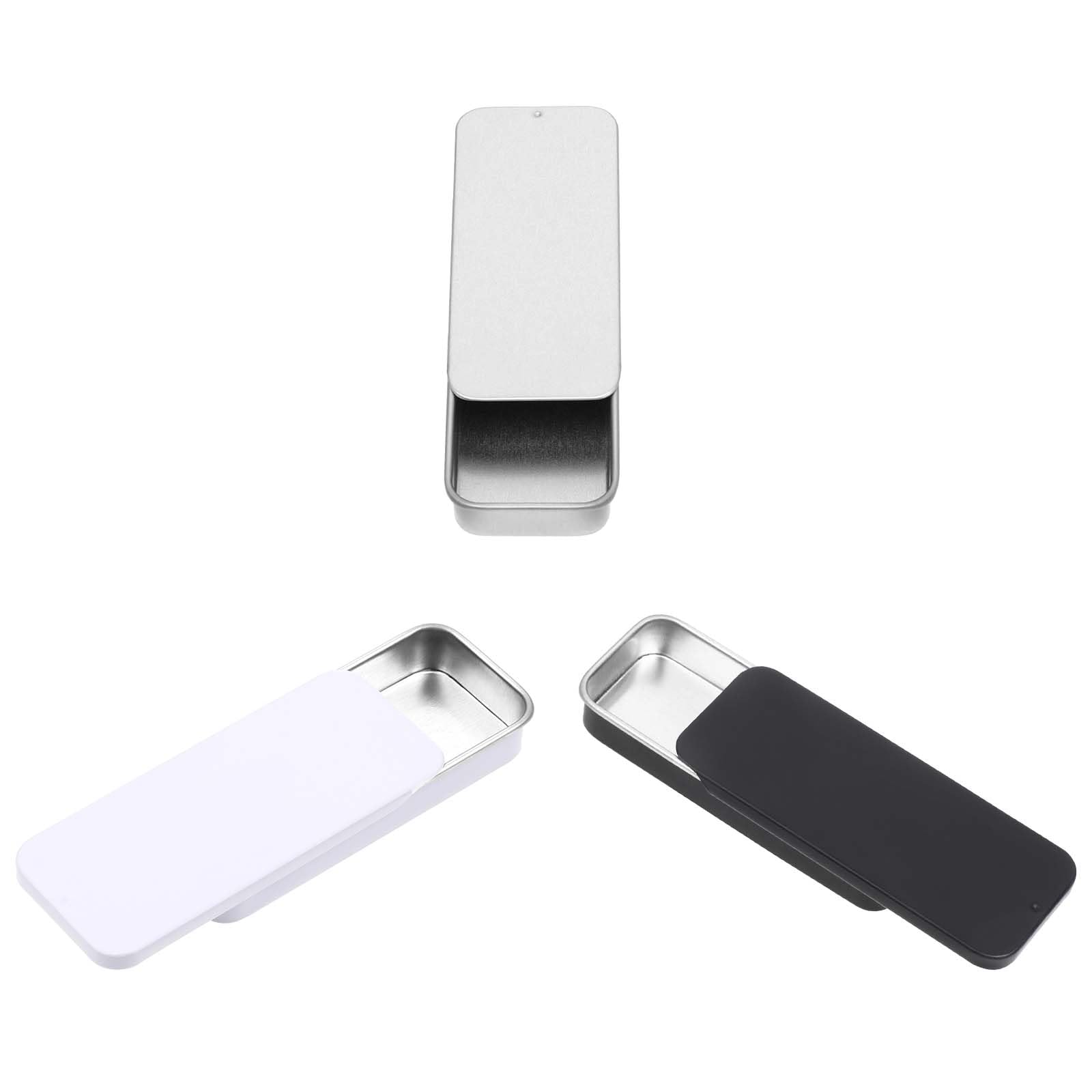 Lot De 6 Petites Boîtes En Métal Avec Couvercle Or Rose - Mini Boîtes De Rangement