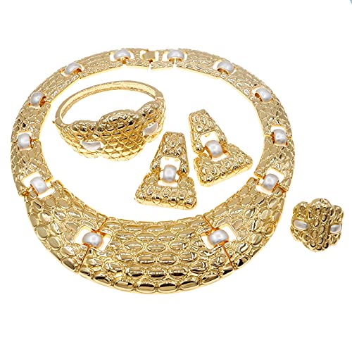 Joyería conjunto oro y plata bicolor estilo brasileño italiano moda