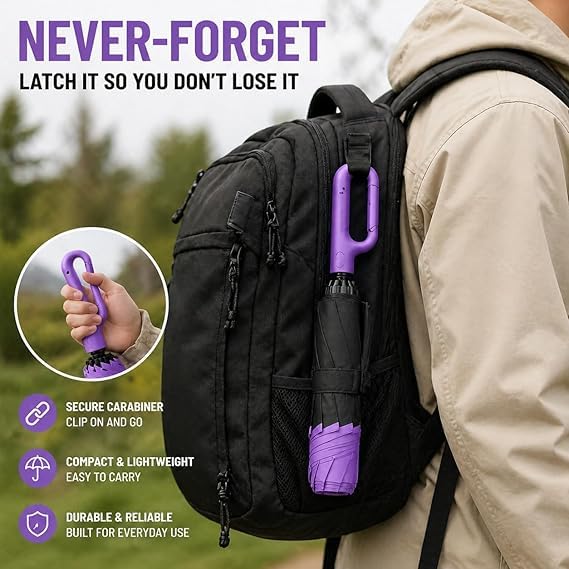 Image of Umbrella, Mini Folding Windproof & Compact UV Umbrella for Sun Protection Rain Windproof Strong Large 3 Fold for Women Handbags,3 Fold for Men Women, Stylish & Compact