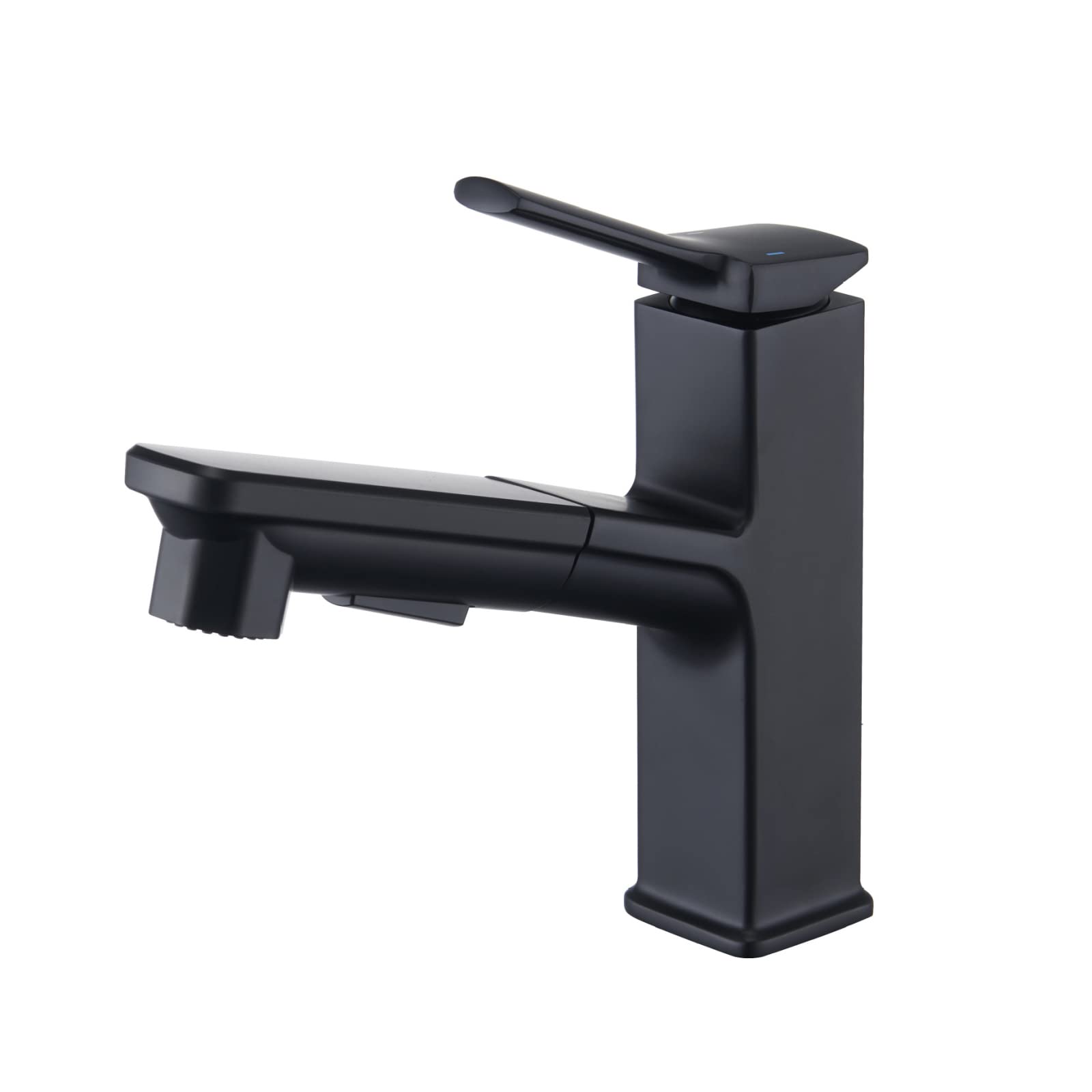 Robinet salle de bain laiton noir haut de gamme mitigeur extractible eau chaude et froide