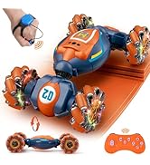 QXHOL Gesture Sensing RC Stunt Car ! Boys Toys Age 6-8-12 ! Hand and Remote Control Twist Car 12 QXHOL Gesture Sensing RC Stunt Car - Boys Toys Age 6-8-12, 4WD Hand Controlled Remote Control Twi...