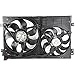 Dual Radiator A/C Condenser Cooling Fan Motor Assembly for VW Jetta & Golf Audi TT Quattro & TT L4