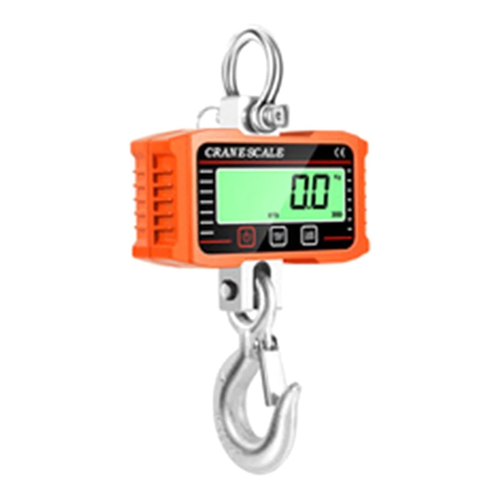 Báscula de grúa Digital LCD de 2000KG, balanza de pesaje de bloqueo de gancho de aleación de alta resistencia Industrial de alta carga N/Lb/Kg para granja de garaje
