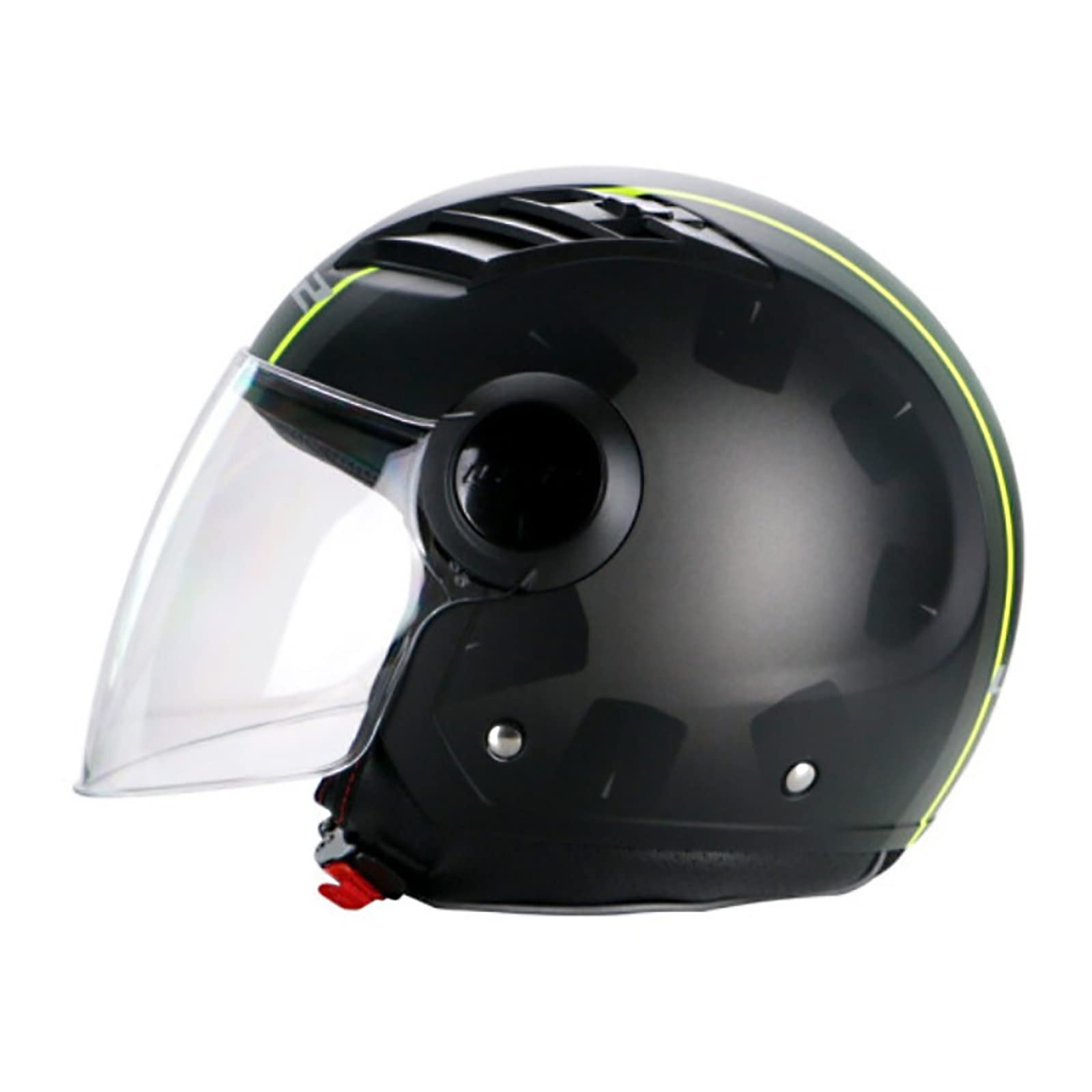 Casque moto rétro JATIBOSH style vintage demi-casque compact pour adulte