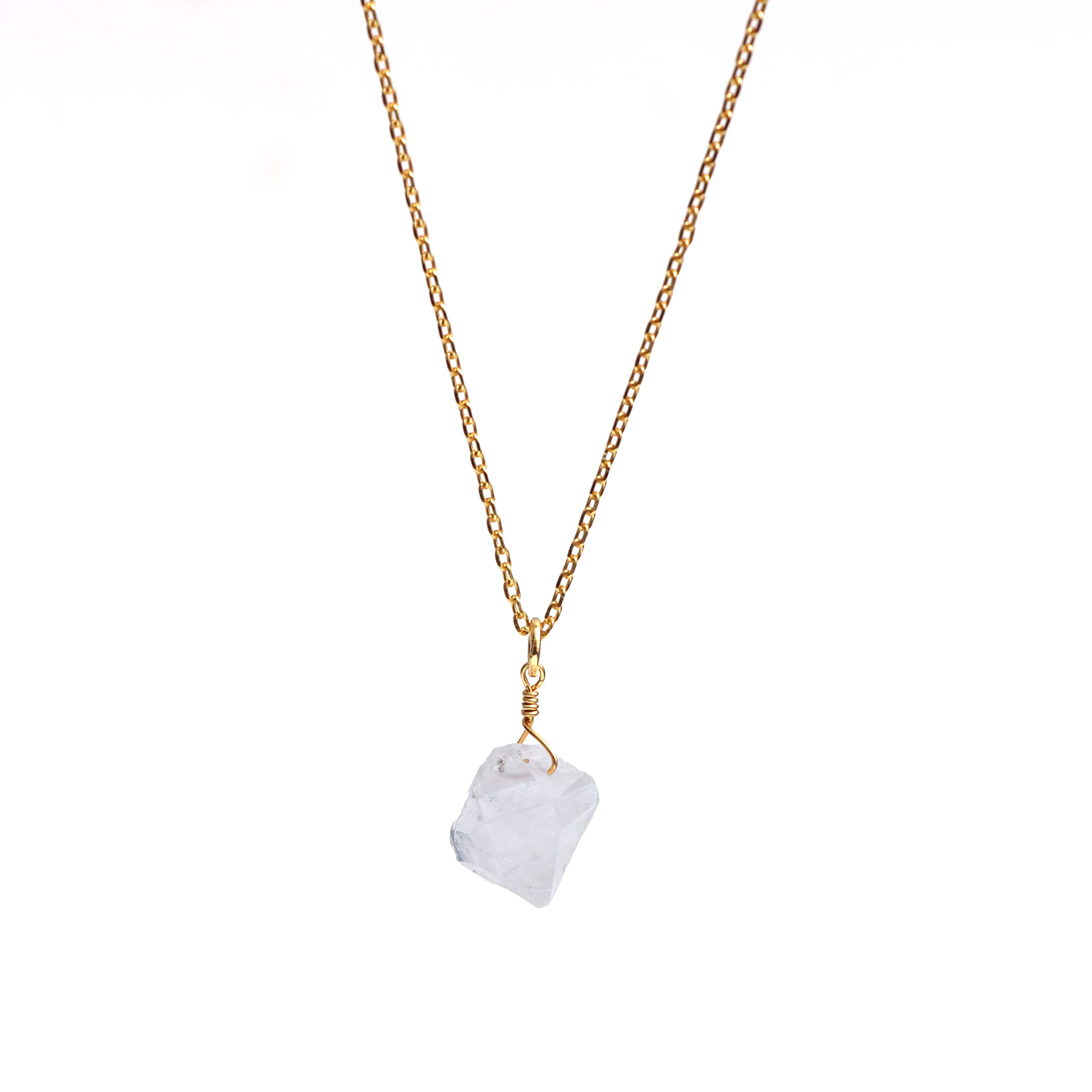 925 Sterling Silver Pendant Necklace, Natural Raw Gemstone Birthstone, Gift For Women, Genuine Rough Gemstone Pendant, Gift For Her, 925 Sterling Silver Jewelry 18 Inch Chain