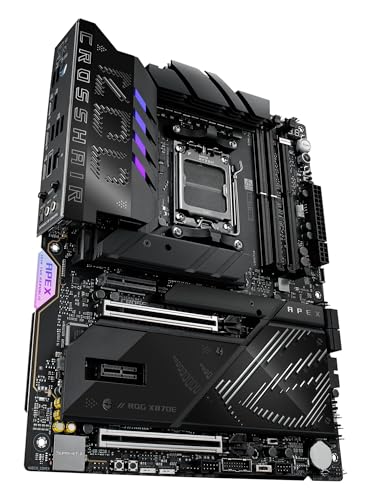 ROG Crosshair X870E Apex, Scheda Madre ATX, 18+2+2 Stadi di Alimentazione, Slot DDR5, Tre PCIe 5.0, Due PCIe 4.0 M.2, Porte USB4, Wi-Fi 7, Ethernet, AI Overclocking, PCIe Q-Release Slim, Nera - Scheda madre - Immagine 2