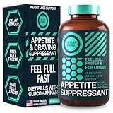 Appetite Suppressant for Weight Loss, Hunger Suppressant - Diet Pills That Work Fast for Women and Men - Garcinia Cambogia, Glucomannan, White Kidney Bean Carb Blocker and Fat Burner - 60 Veggie Caps