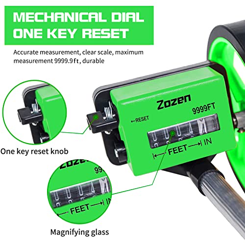 Zozen Measuring Wheel, 6Inch Measure Wheel, Wheel Measuring Tool, Rolling Tape