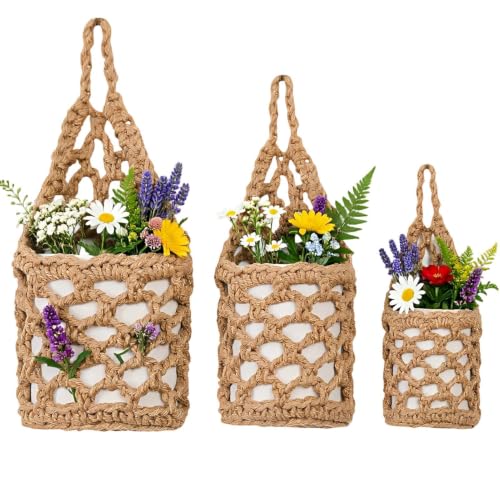 Macrames Fruit Hammock, Handwoven Plant Holder, Boho Storage Net, Decor – Bild 4
